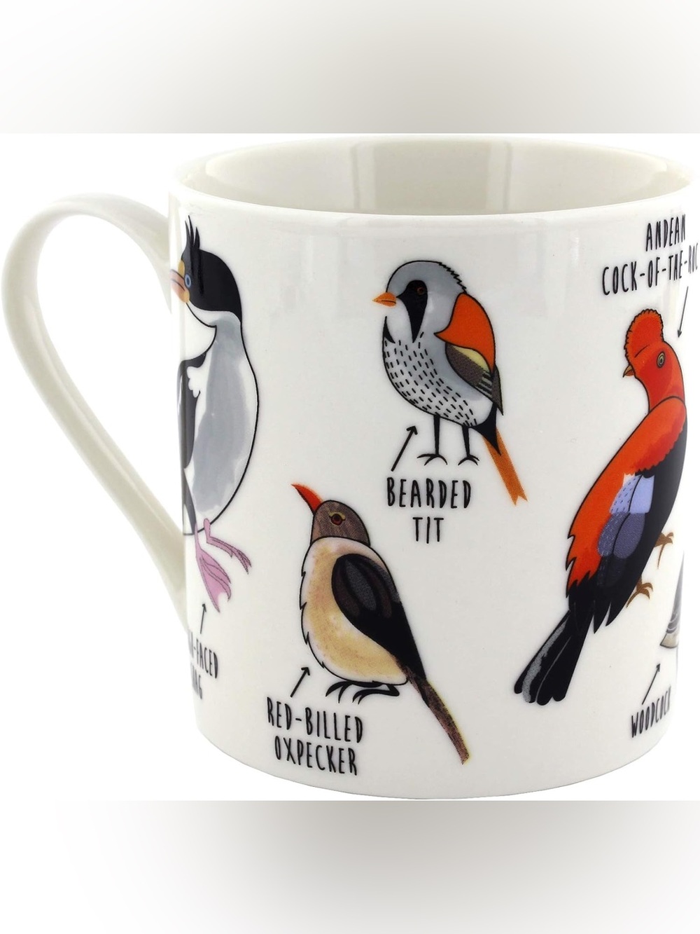 Ginger Fox COFFEE CUP Fowl Language 11 oz Novelty Humor Titmouse Bird Mug Foul